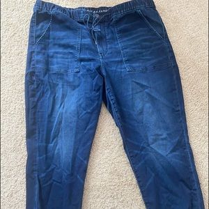 American eagle stretch denim joggers